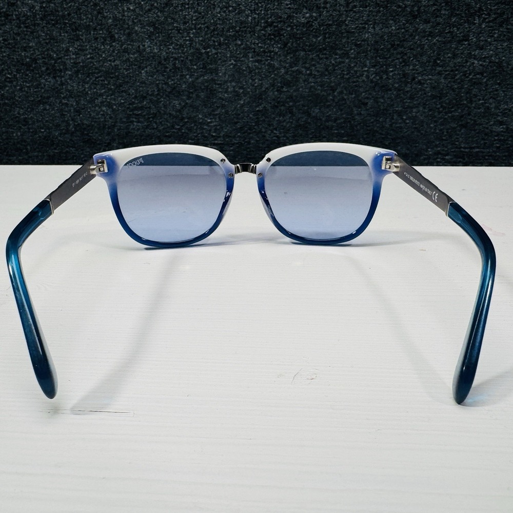 Emilio Pucci EP 186W Blue Gradient Sunglasses Italy Designer Statement - Picture 2 of 12